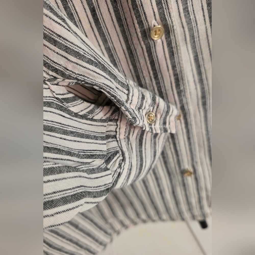 Striped Button-Up Shirt - Picture 4 of 5